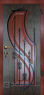 Фото «Дверь с ковкой №8»